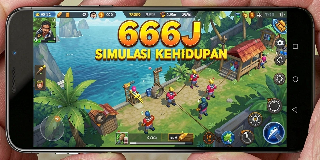 Tampilan gameplay menarik dari 666J dengan interaksi karakter yang dinamis.