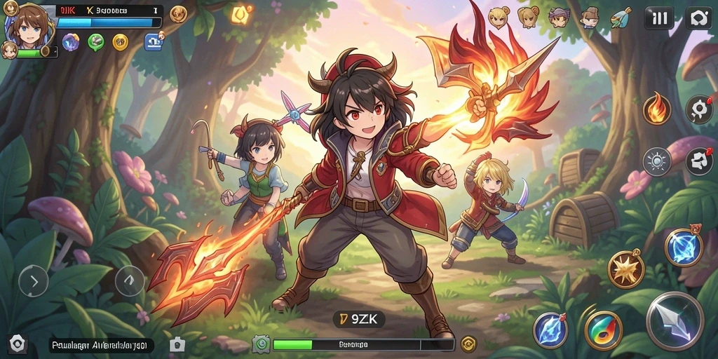 Screenshot dari gameplay 9ZK yang menampilkan aksi seru.