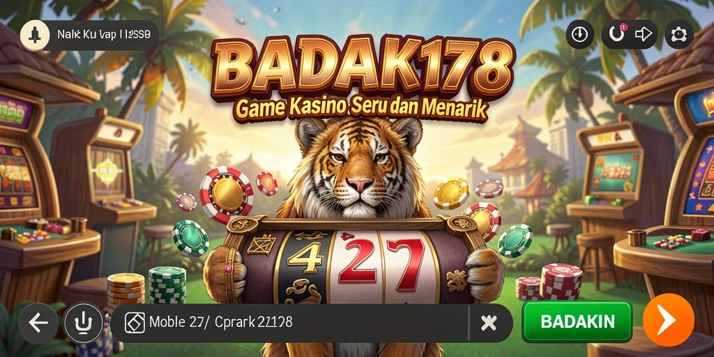 Gambaran gameplay menarik di aplikasi Kasino BADAK178.