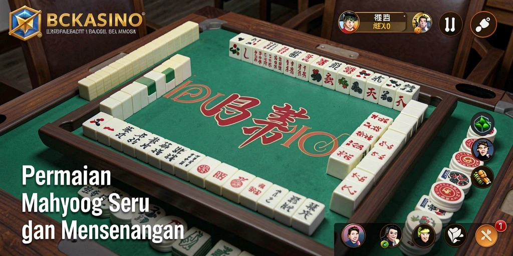 Tampilan menarik gameplay Mahjong BCKASINO.