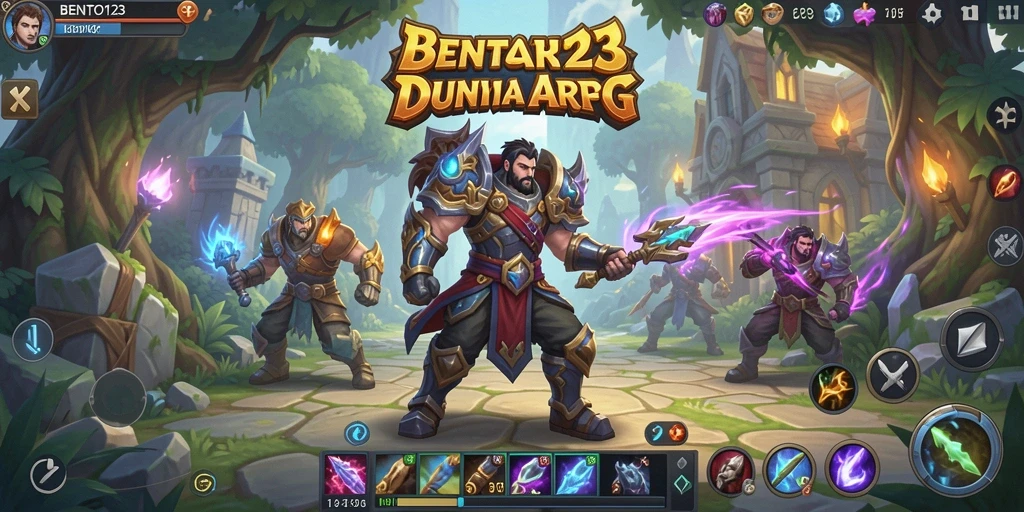 Tampilan menarik dari gameplay ARPG BENTO123 yang seru.
