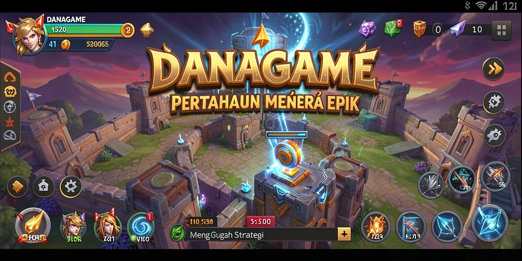 Gameplay seru dan strategis dalam menara pertahanan.