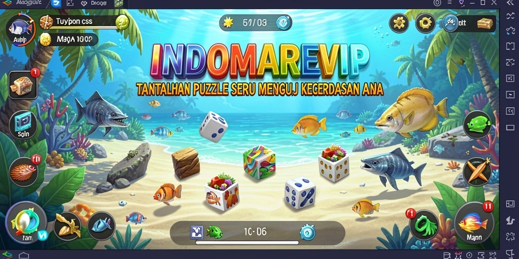 Tampilan gameplay INDOMAREVIP dengan tantangan puzzle yang menarik.
