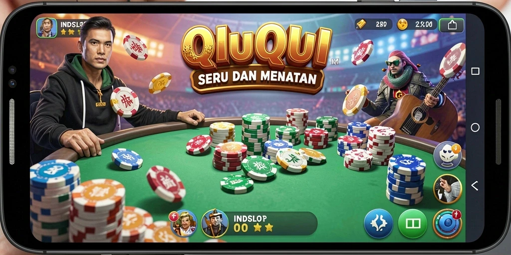 Tampilan permainan QiuQiu yang menarik dan interaktif.