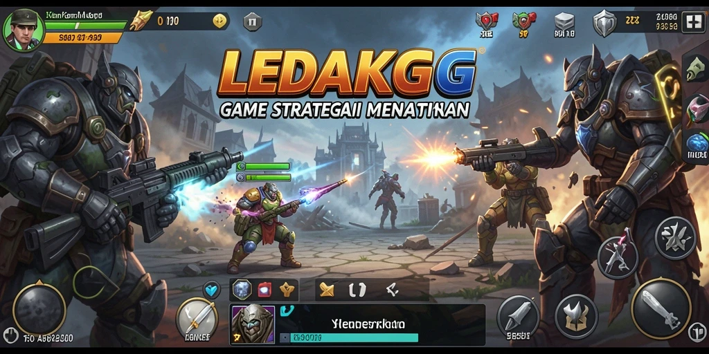 Tampilan gameplay LEDAKGG yang menarik dan strategis.