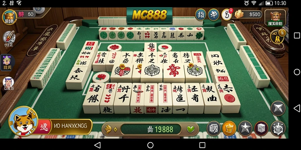 Tampilan menarik dari gameplay Mahjong di MC888.