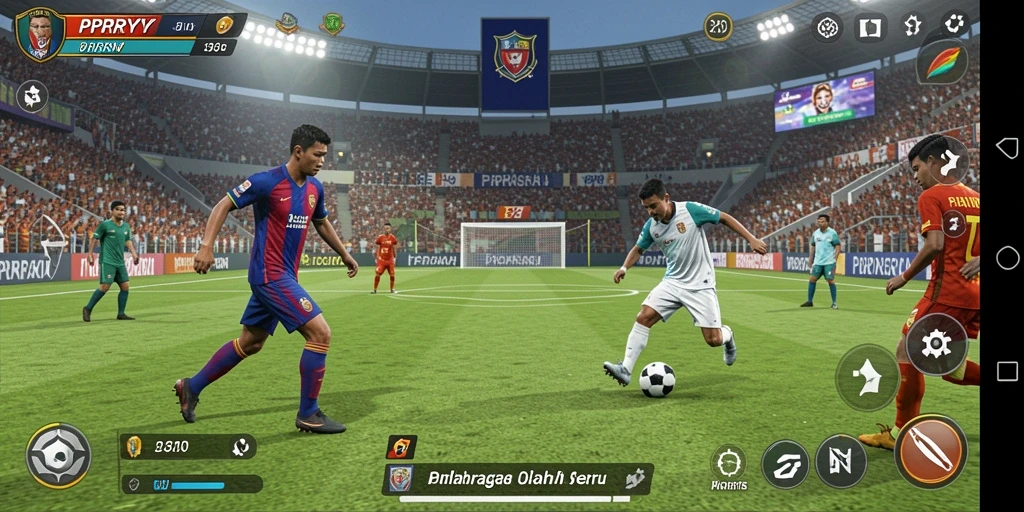 Tampilan gameplay menarik dari PPRRYY dalam aksi olahraga.