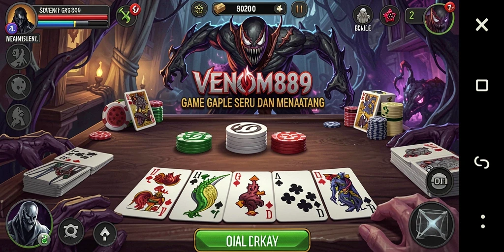 Tampilan menarik saat bermain Gaple di VENOM889.